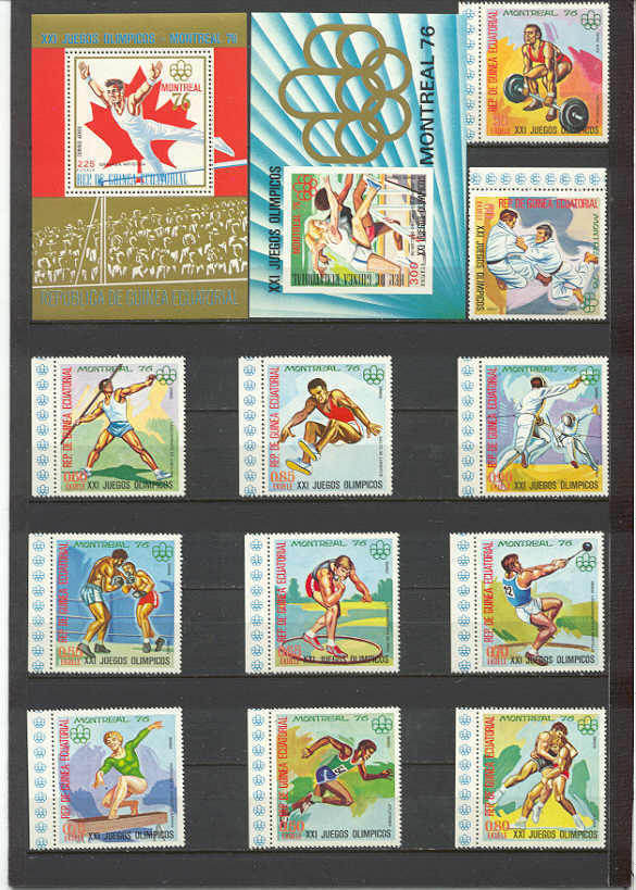 Guinea Eq.Mi.860-70/bl.223-24 MNH Olympic-76