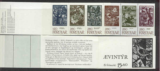 Faroes Mi.MH 2/MNH booklet Fairy-Tales