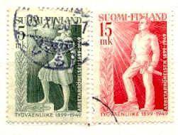 Finland 283-84 used Labor movement SCV16