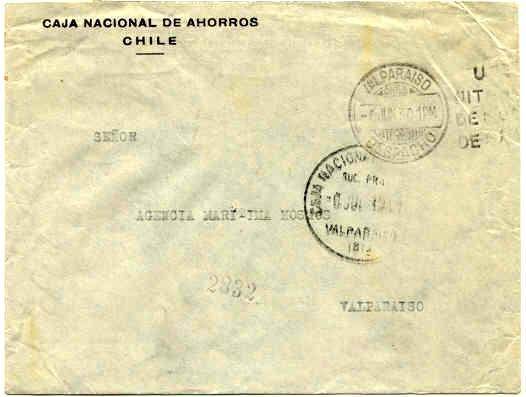 Chile used cover 6.6.30 Valparaiso
