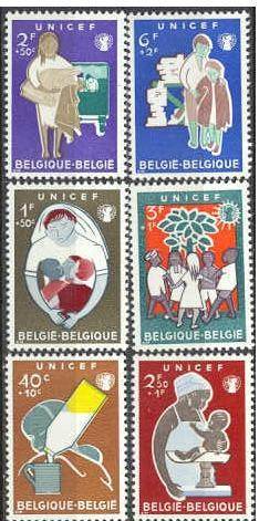 Belgium B672-77 MH Unicef SCV9.50