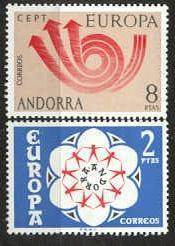 Andorra Sp. Mi.84-85 MNH Europa CEPT-73