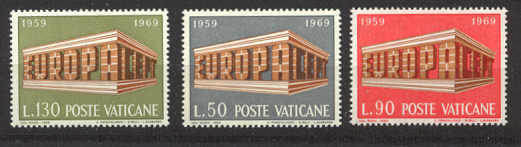 Vatican 470-72 MNH Europa CEPT-69
