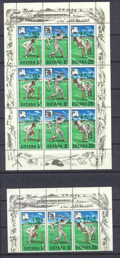 Guyana 36-38 MNH Cricket/ set+m/s