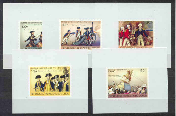 Congo Mi.556-60/ 5 MNH s/s US Bicentennial