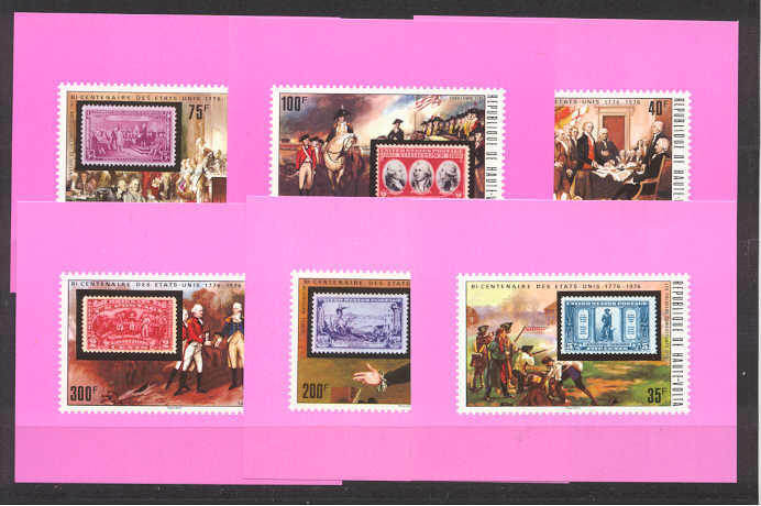 Burkina Faso 352-57/ 6 MNH VF s/s US Bicentennial