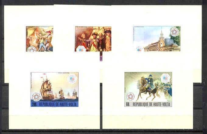 Burkina Faso 403-04/C241-43/ 5 MNH VF s/s US Bicentenni