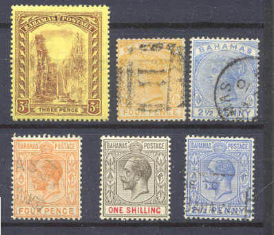 Bahamas 28-58/ 6 used/mint values/SCV38+
