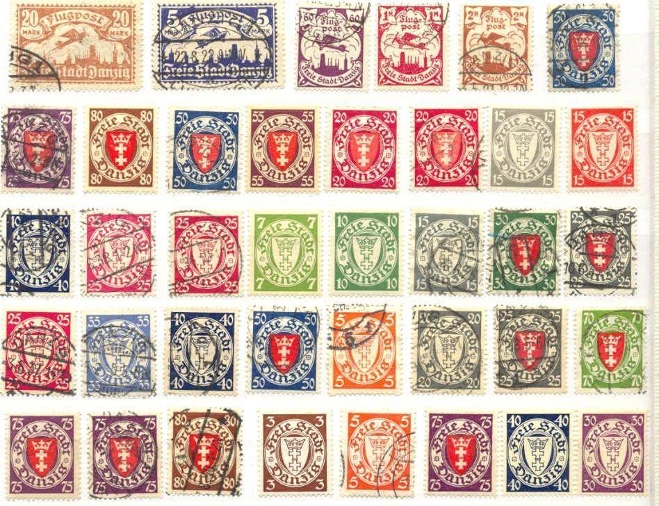 Danzig Mi.113-290/ 39 used/mint values SCV120+