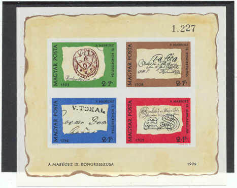 Hungary Mi.bl.88 B/MNH VF s/s Stamp day