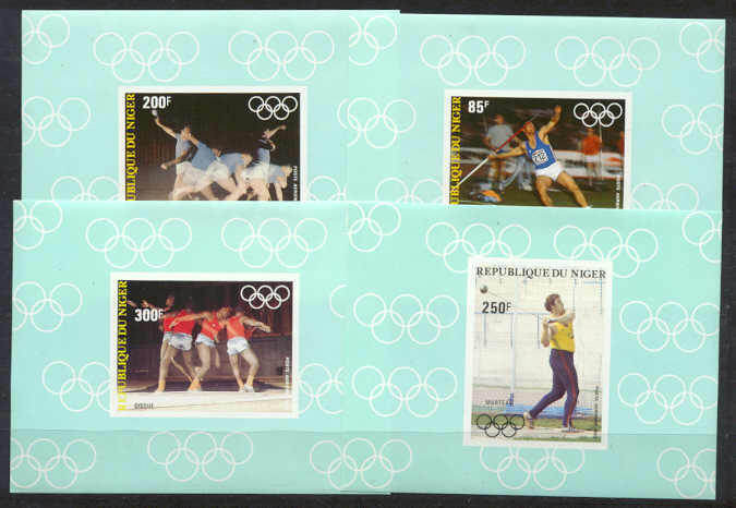 Niger Mi.846-49/ MNH proof sheets Olympic-84